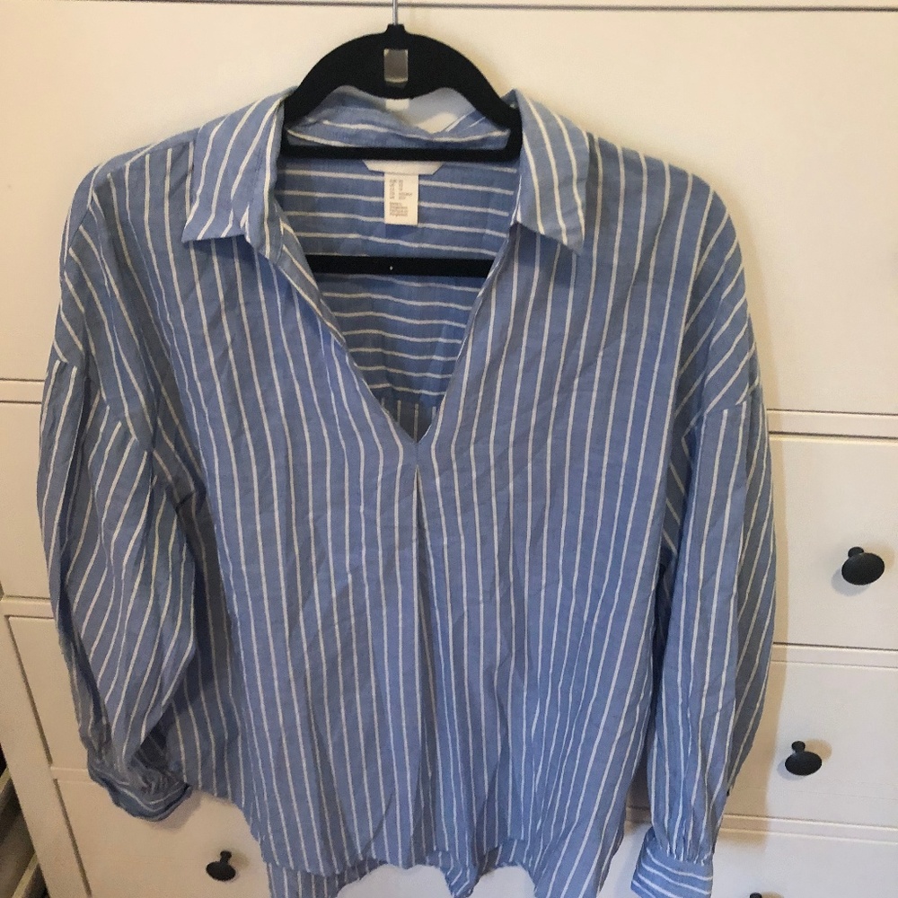 H&M Tunic Striped Shirt